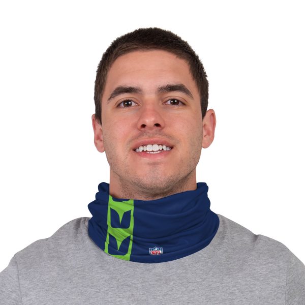 Seattle Seahawks NFL Russell Wilson On-Field Sideline Gaiter Scarf Online now - Image 2