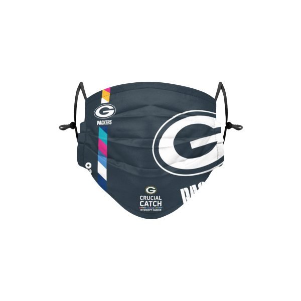 Green Bay Packers NFL Crucial Catch Adjustable Face Cover Cheap