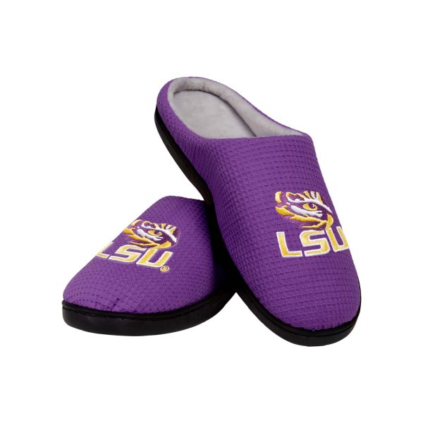 LSU Tigers NCAA Mens Memory Foam Slide Slippers Sale