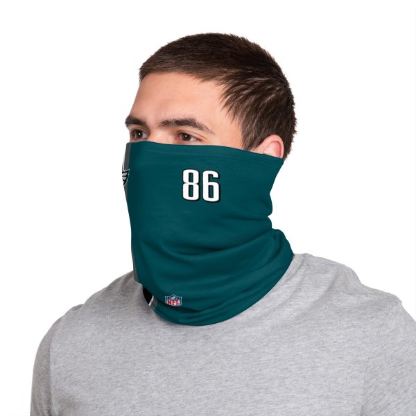 Philadelphia Eagles NFL Zach Ertz On-Field Sideline Gaiter Scarf Hot on Sale - Image 3