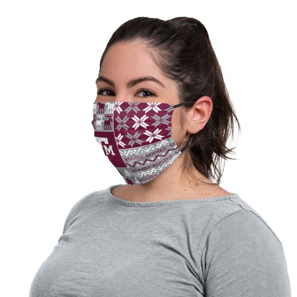 Texas A&M Aggies NCAA Busy Block Adjustable Face Cover Online now - Image 3