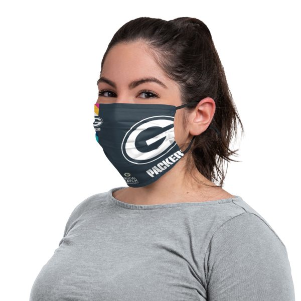 Green Bay Packers NFL Crucial Catch Adjustable Face Cover Cheap - Image 3