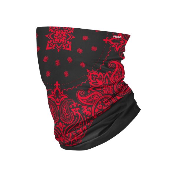 Black & Red Bandana Gaiter Scarf Sale