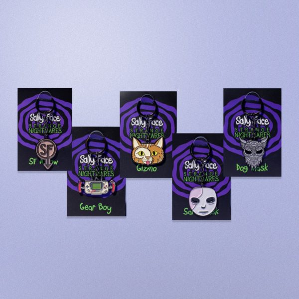 Sally Face Enamel Keychains Set #1 For Cheap