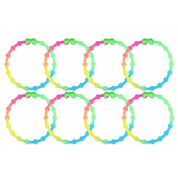 Neon Block Hair Ties (8 Pack): A Bold Statement for Every Look Sale