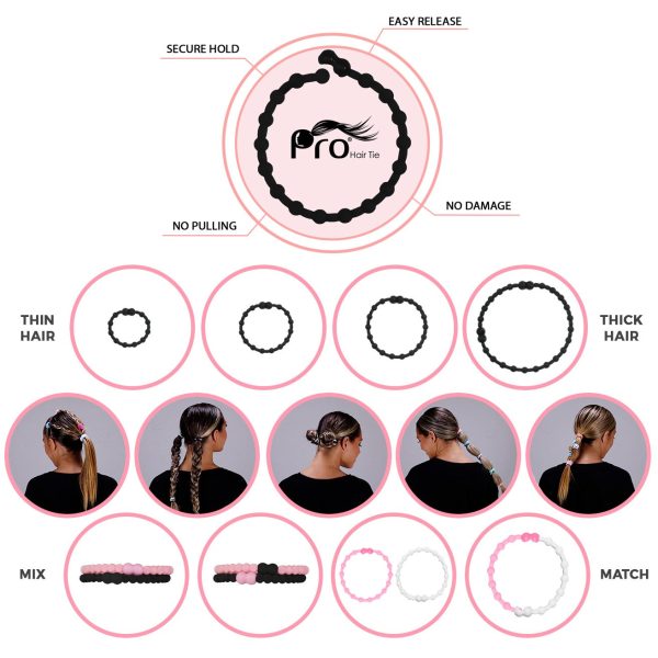Neon Block Hair Ties (8 Pack): A Bold Statement for Every Look Sale - Image 2